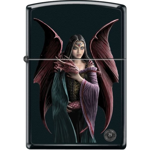 Zippo 2024 Zippo Anne Stokes Dragon Woman Black Matte ZIP-218CI406571 - main